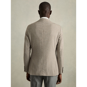 REISS GARLAND Single Breasted Blazer with Wool in Puppytooth Check